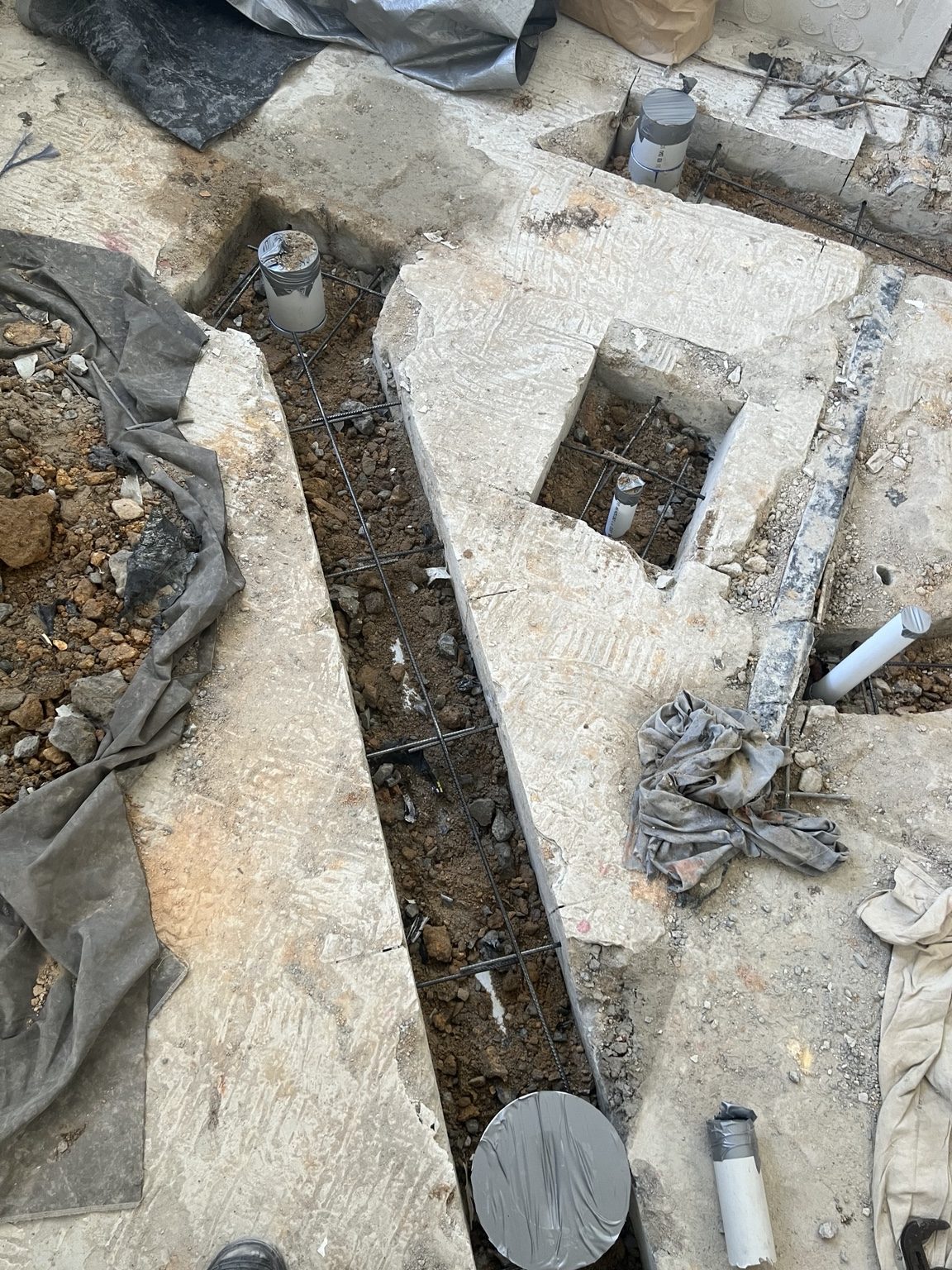 Drainage excavation and repair