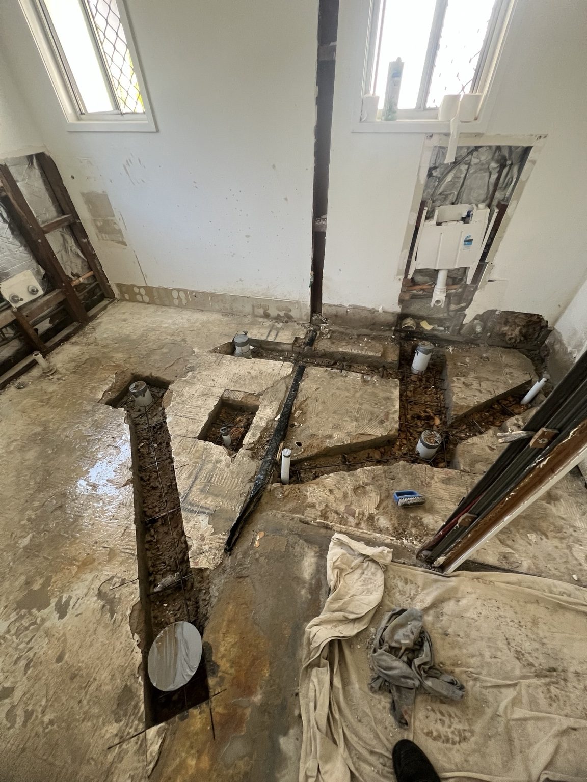 Drainage renovation work